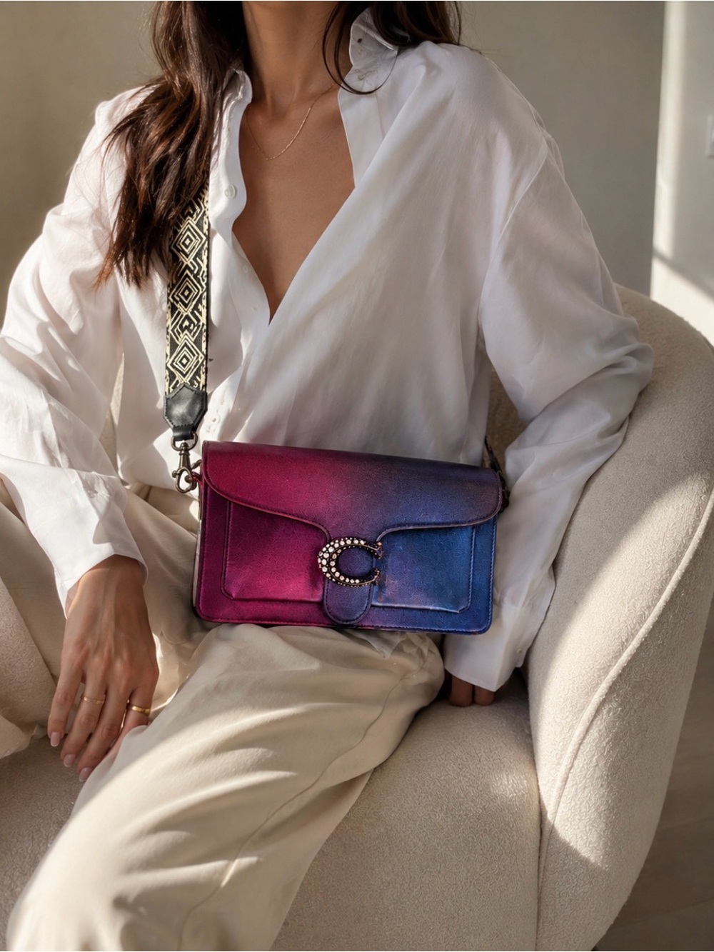 ◇ Coach Tabby 18 ◇ Metallic Ombré ◇ Rare ◇ Discontinued ◇
